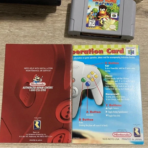 Diddy Kong Racing (Nintendo 64, 1997) N64 With Manual + Insert - Picture 4 of 4